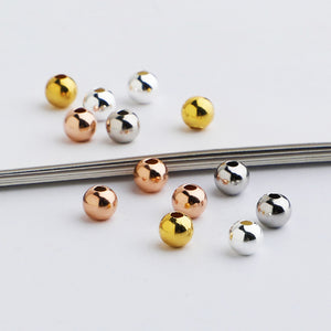 10pcs S925 Silver Spacer Beads 2-5mm