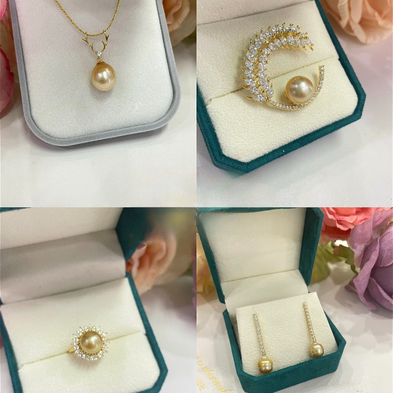 3A Baroque South Sea Gold Pearl 9–14mm Loose Single Bead