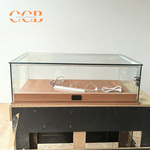 Glass Jewellery Display Cabinet with LED Light Option, Collectibles Display Case, Curio Display Cabinet, Lockable Showcase, Retail Display