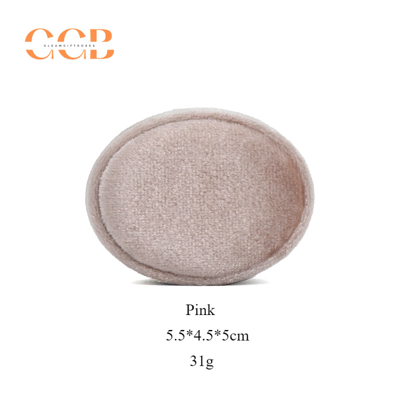 Oval velvet ring box soft velvet jewelry ring box