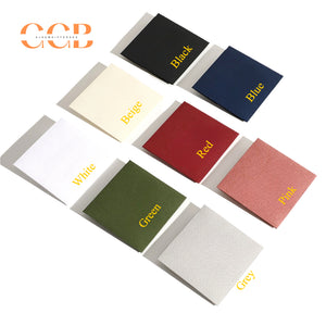 50pcs white or black custom logo silver polishing cloth