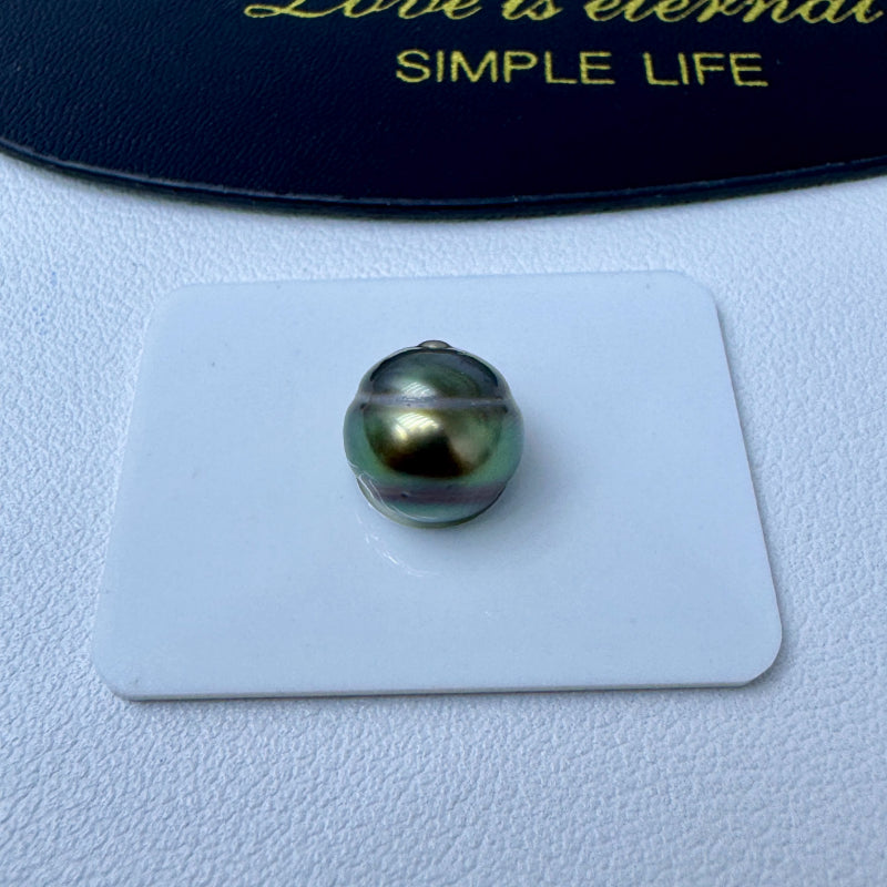 3A Tahitian Baroque Peacock Blue Green Pearl Undrilled
