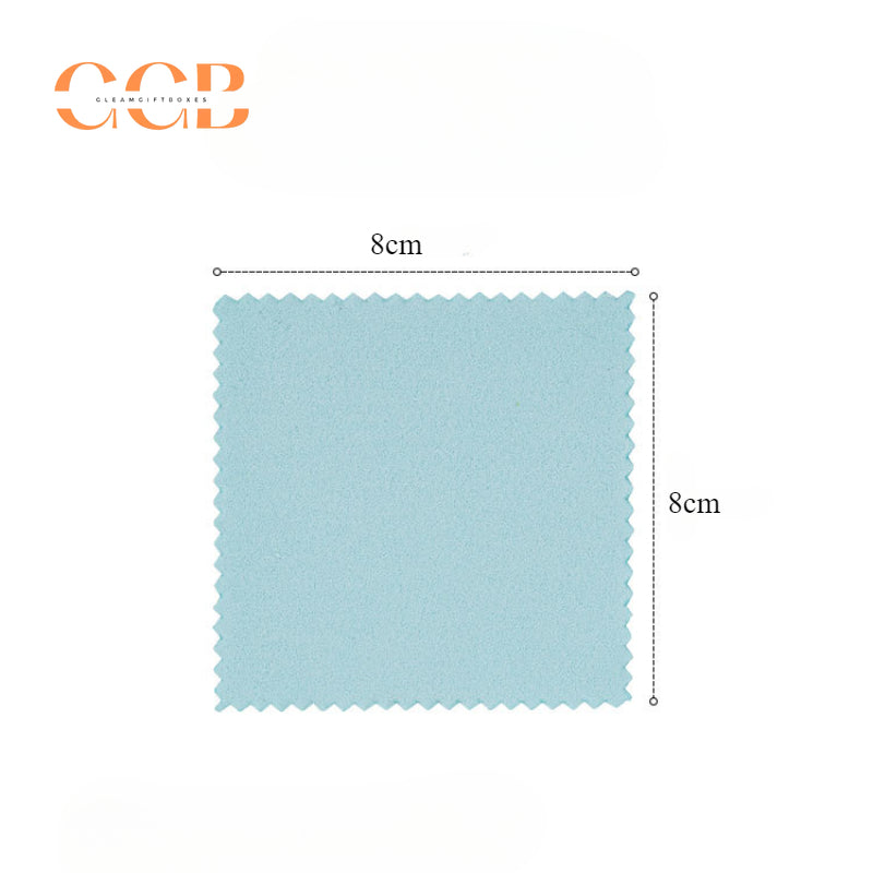 8x8cm silver polishing cloth with opp bag packaging, multi color jewelry cleaning cloth for gold and silver care, custom logo available