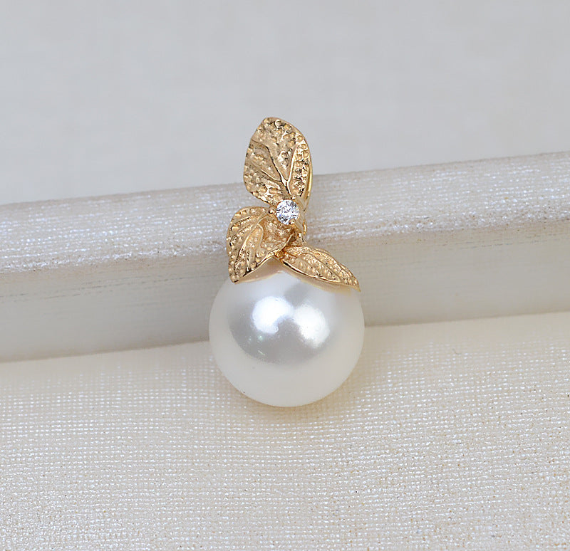 AU750 leaf pendant for 7-10mm pearl