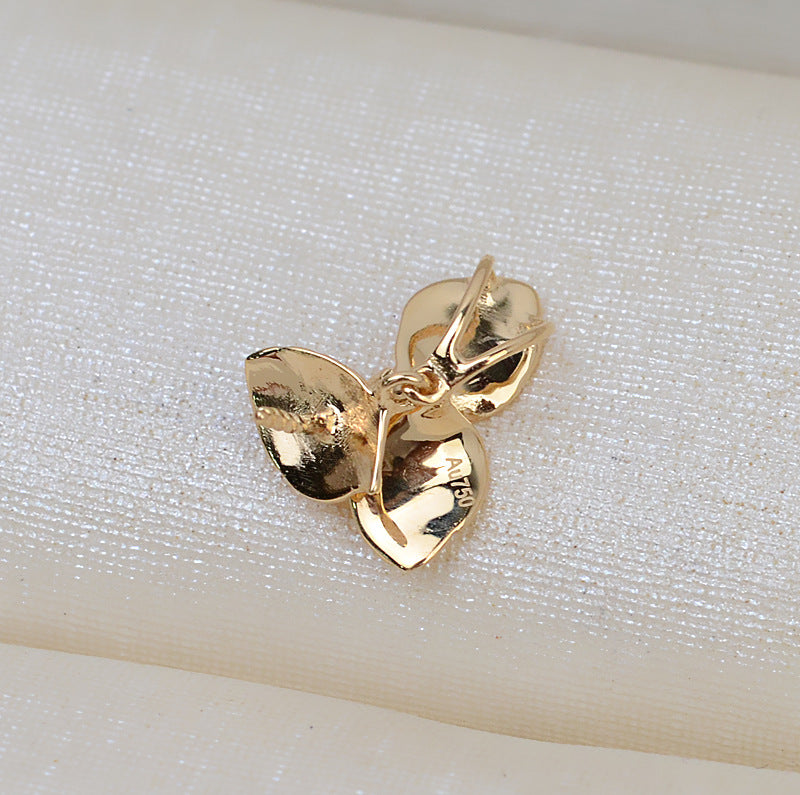 AU750 leaf pendant for 7-10mm pearl