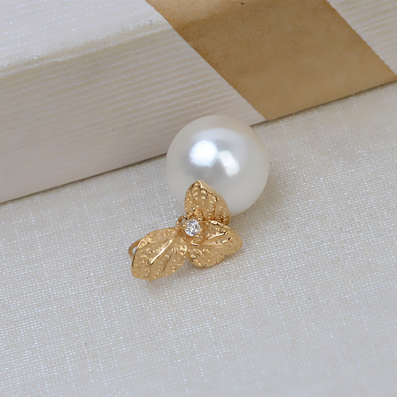 AU750 leaf pendant for 7-10mm pearl
