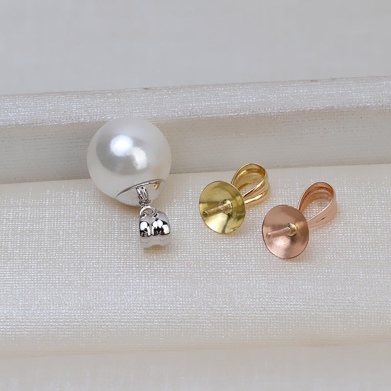 AU750 simple pendant setting for 6mm pearl