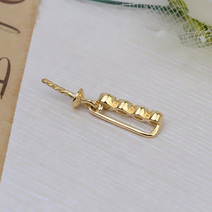 AU750 pearl pendant setting for 7-13mm pearl
