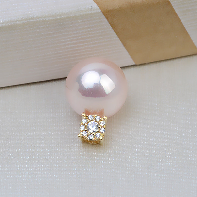 AU750 gold pendant setting for 7-13mm pearl