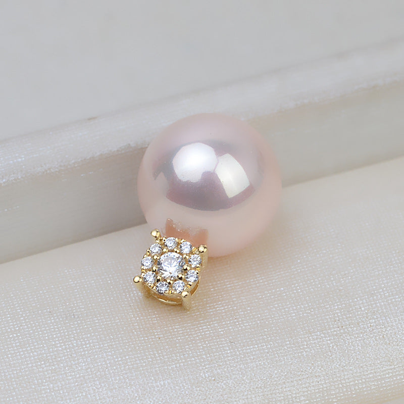 AU750 gold pendant setting for 7-13mm pearl