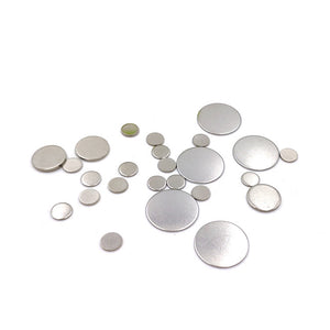 stainless steel circular tag without holes