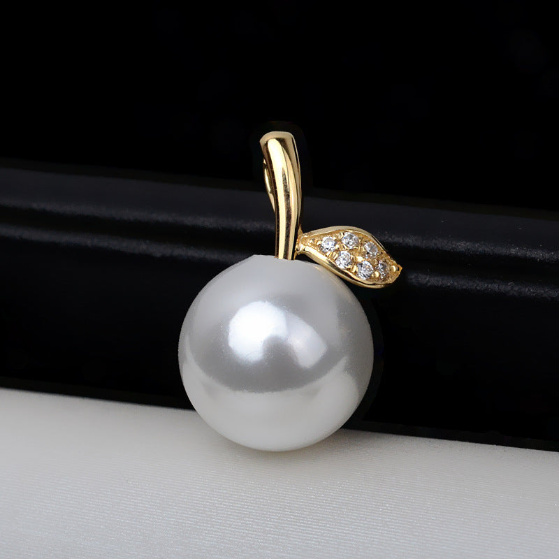 AU750 gold bean sprout apple pendant setting for 7-13mm pearl