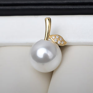 AU750 gold bean sprout apple pendant setting for 7-13mm pearl