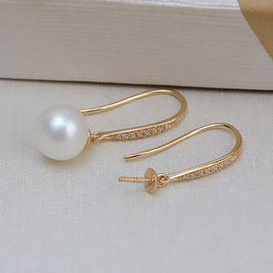 AU750 semi-finished pearl earrings setting