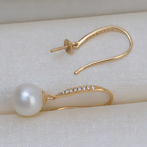 AU750 semi-finished pearl earrings setting