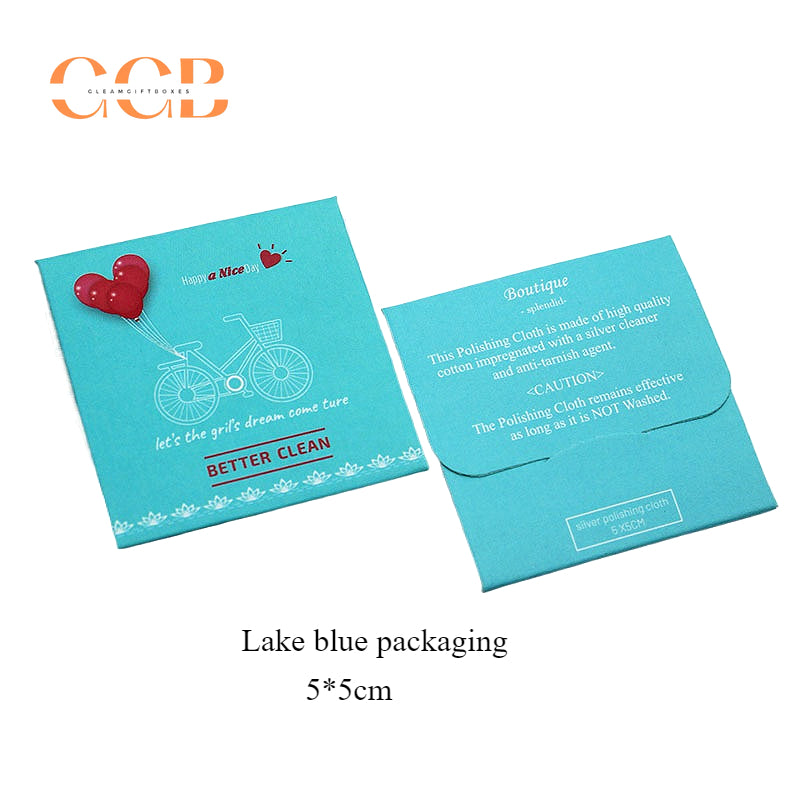 5x5cm small silver polishing cloth for jewelry cleaning