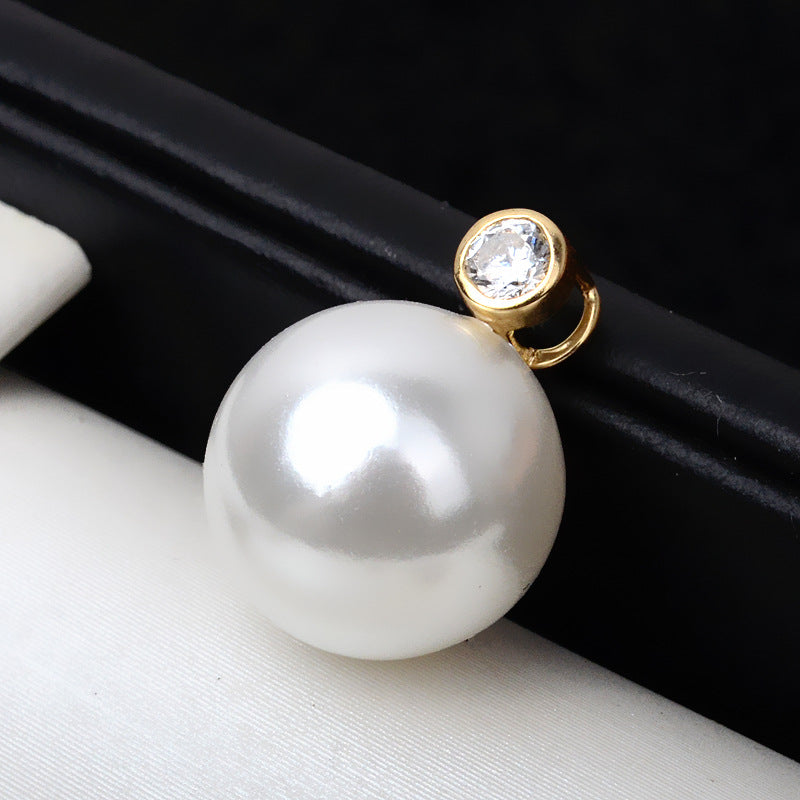 AU750 gold pendent setting for 7-14mm pearl