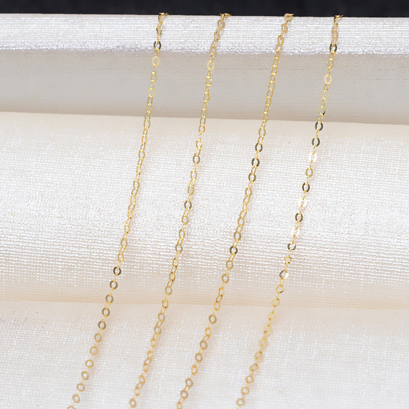 AU750 Solid Gold Y Necklace Chain Setting for 4–8mm Pearls, 48cm Adjustable