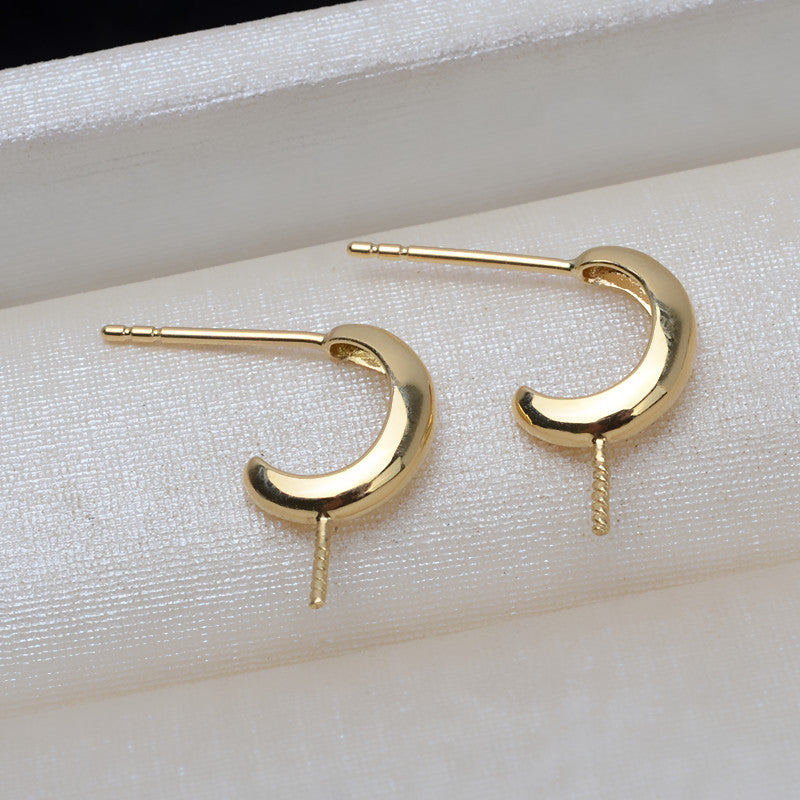 AU750 earrings setting for 7-13mm pearl