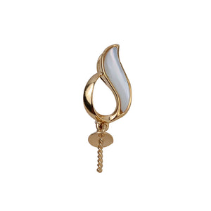 AU750 shell pearl pendant setting