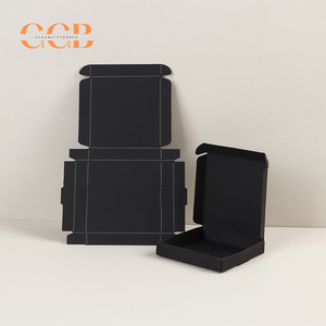 50pcs kraft paper black shipping style jewelry packaging box white necklace earring paper box bulk wholesale gift display storage