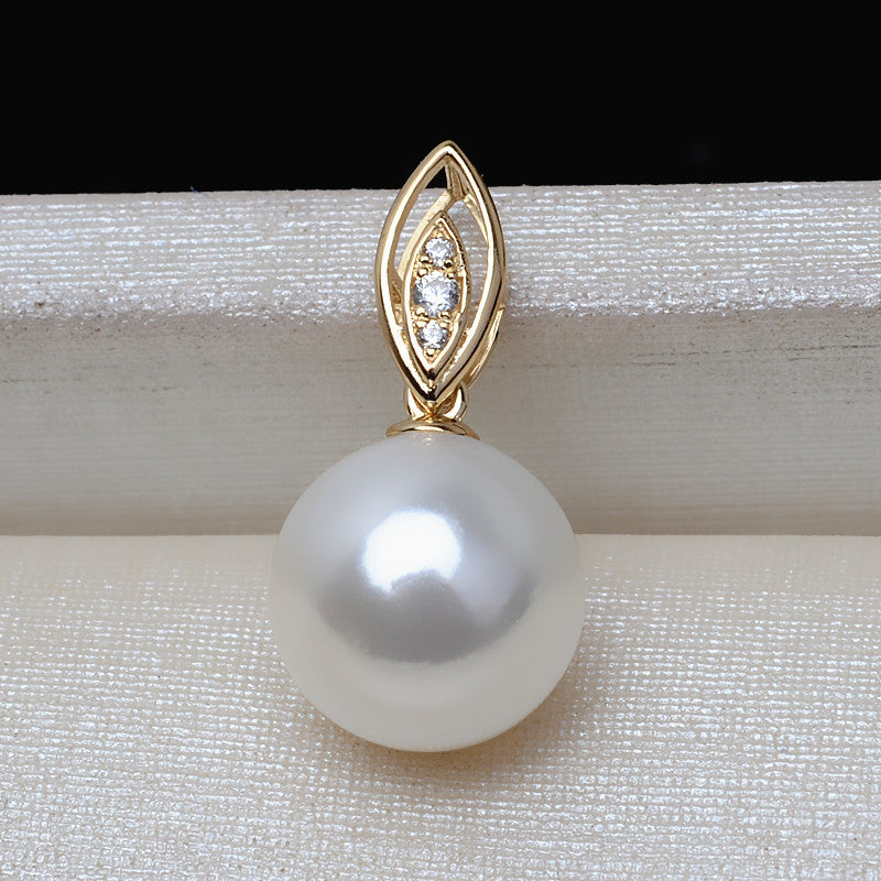 AU750 gold small pendant bail for 7-10mm pearl