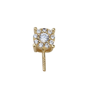 AU750 gold pendant setting for 7-13mm pearl