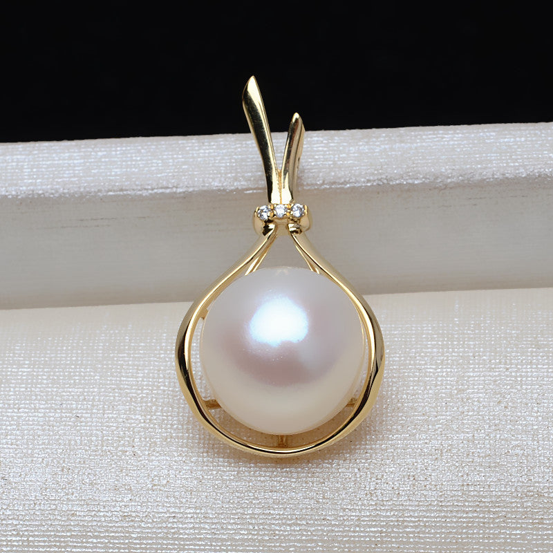 AU750 gold pendent setting for 11mm pearl