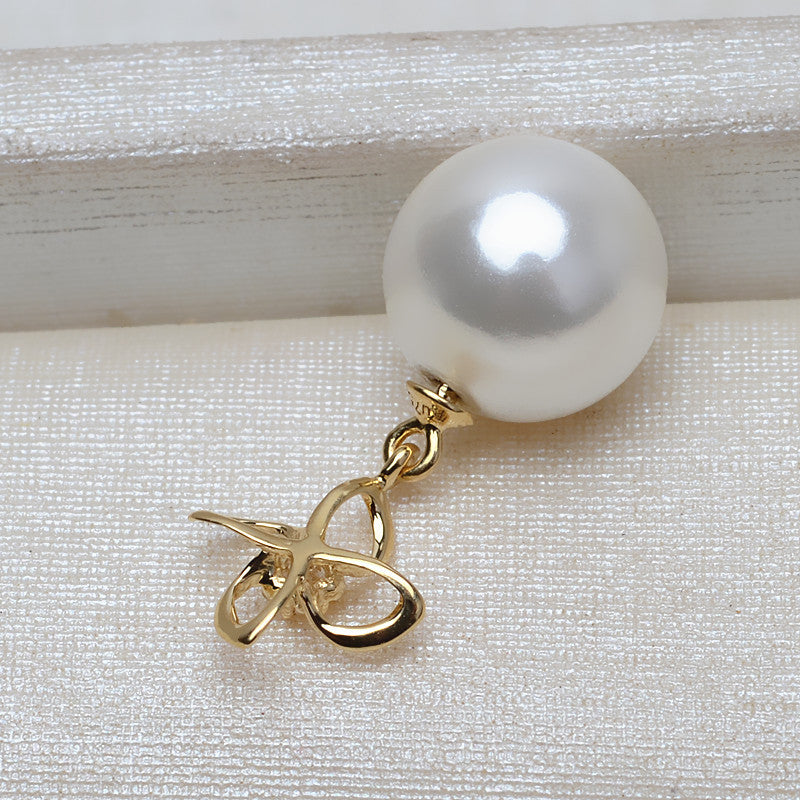 18K gold windmill pendant bail for 8-13 pearl