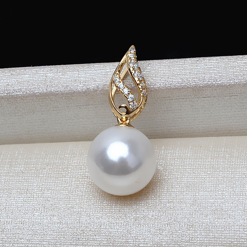 18k solid gold setting for 7-10mm pearl