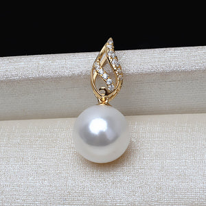 18k solid gold setting for 7-10mm pearl