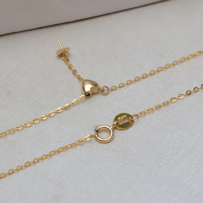 AU750 love heart set Y adjustable chain for pearls