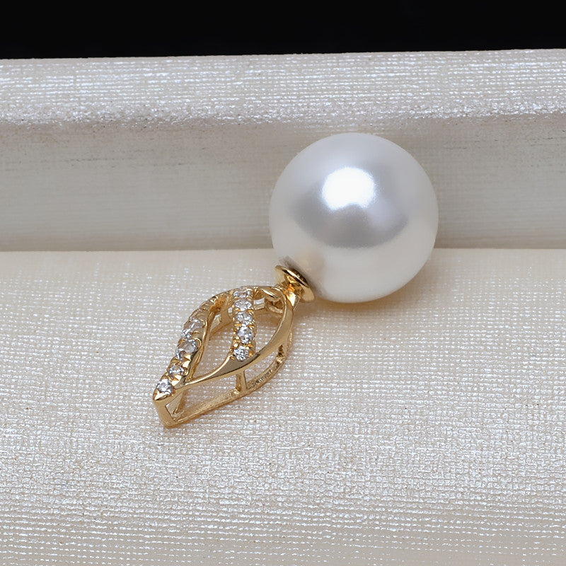 18k solid gold setting for 7-10mm pearl