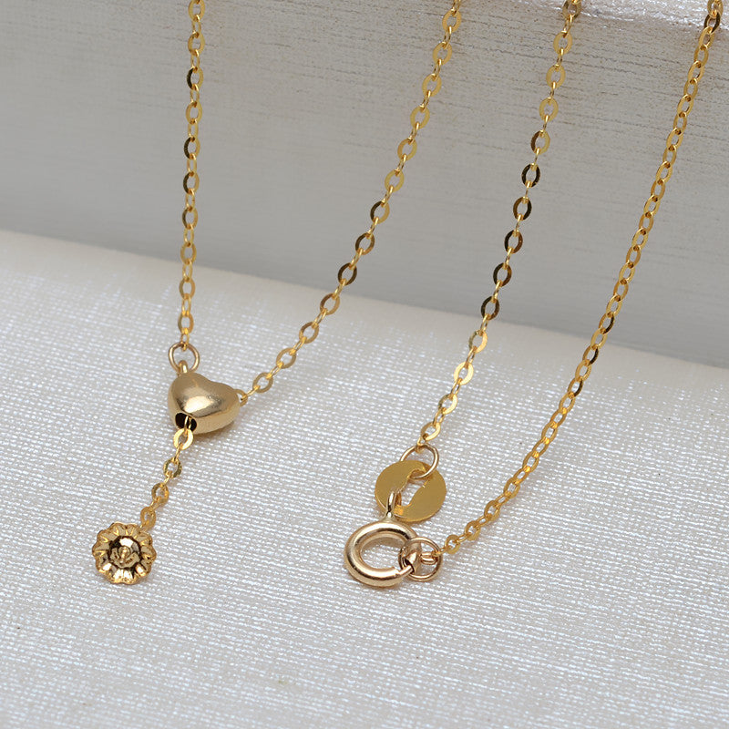 AU750 love heart set Y adjustable chain for pearls