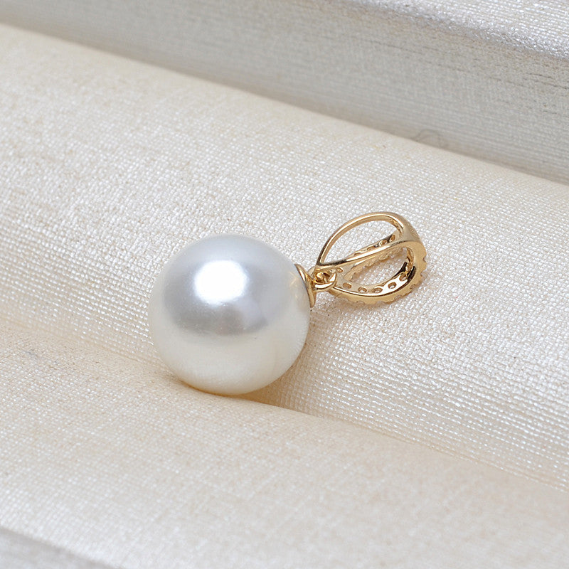 AU750 Gold pearl pendant for 7-10mm pearl