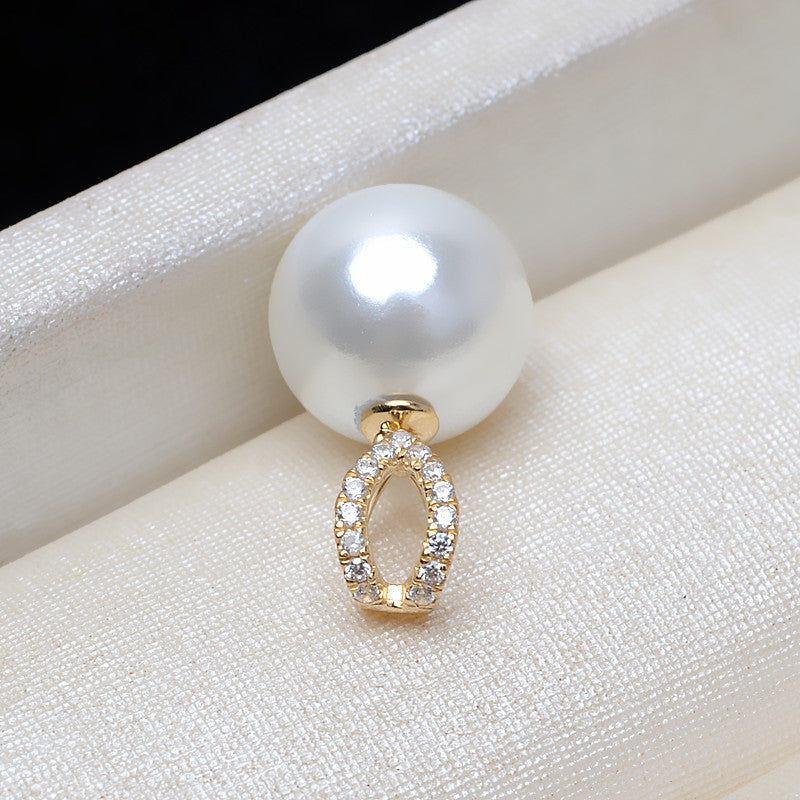 AU750 Gold pearl pendant for 7-10mm pearl