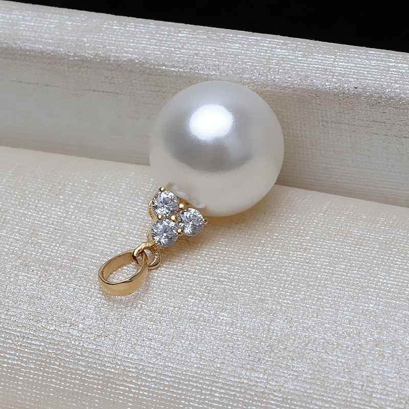 AU750 gold simple pendant setting