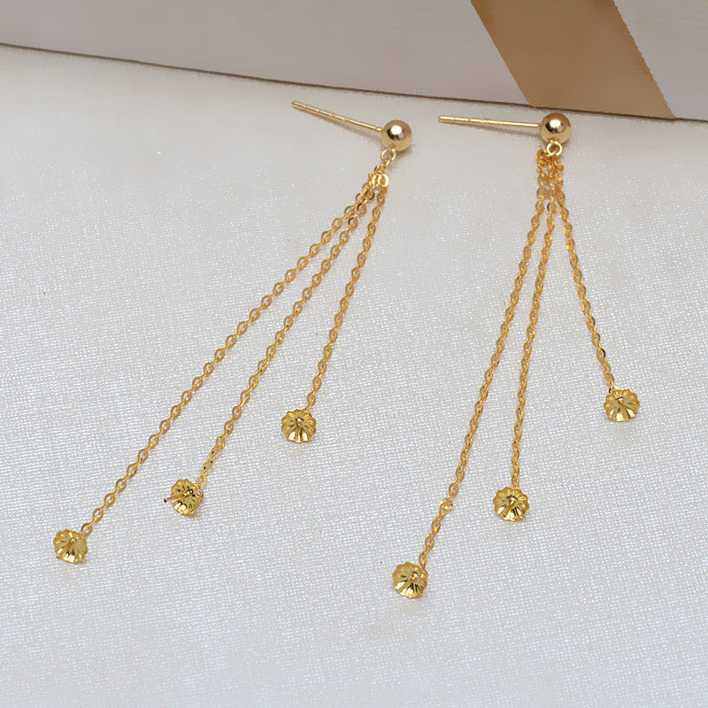 18K Pearl earrings setting for 5-8mm pearls