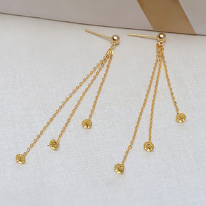 18K Pearl earrings setting for 5-8mm pearls