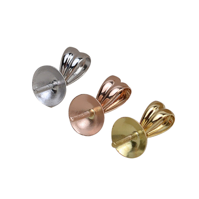 AU750 simple pendant setting for 6mm pearl