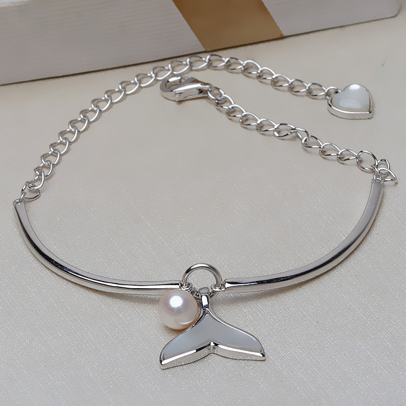 S925 Sterling silver mermaid bracelet setting