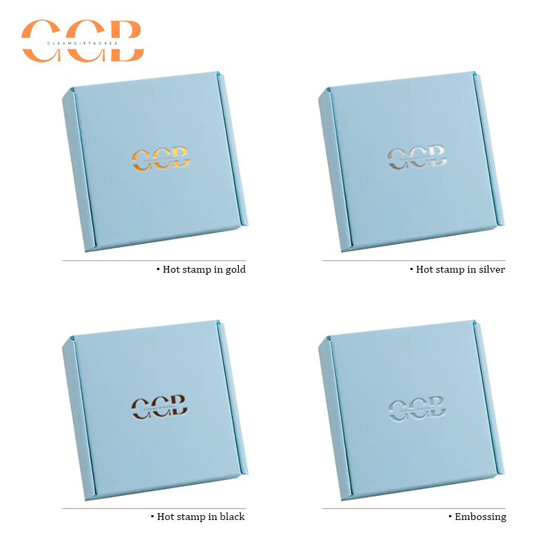 10pcs Blue Corrugated Cardboard Shipping Boxes for Jewelry Packaging Wholesale