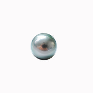 5A 9-14mm Light Platinum Grey Tahitian Pearl, Natural Round Saltwater Pearl High Luster Loose Pearl
