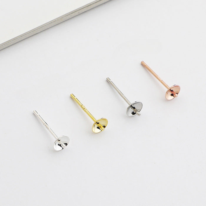 10pcs 3-8mm S925 Sterling Silver Earring Backs