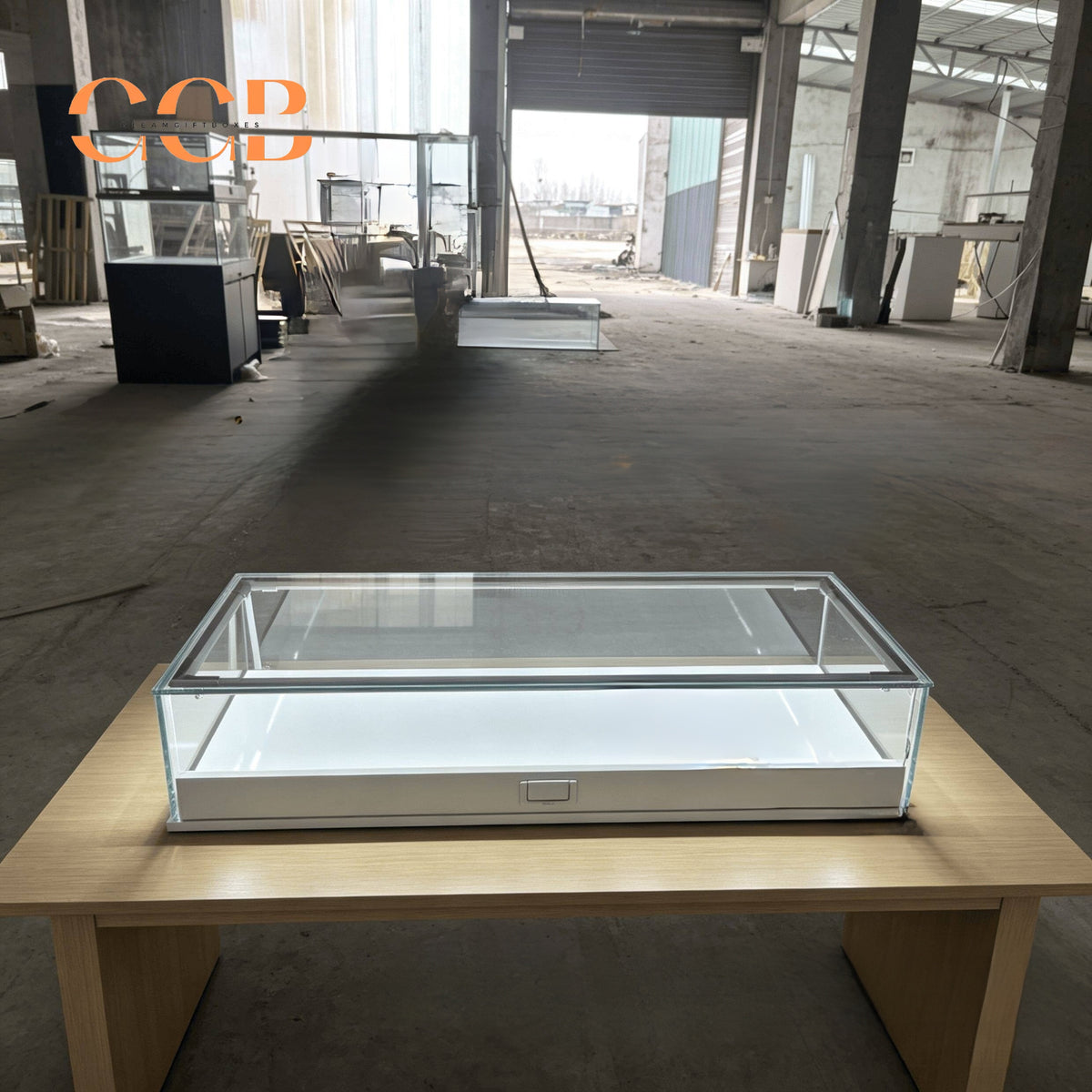Glass Jewellery Display Cabinet with LED Light Option, Collectibles Display Case, Curio Display Cabinet, Lockable Showcase, Retail Display