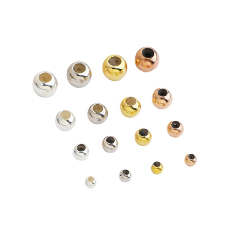 10pcs 3-6mm S925 Sterling Silver Silicone Positioning Beads