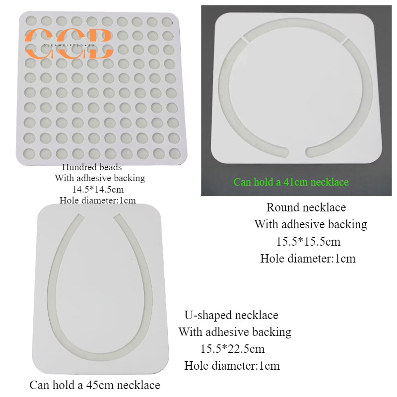 Acrylic pearl display board for loose bead arrangement