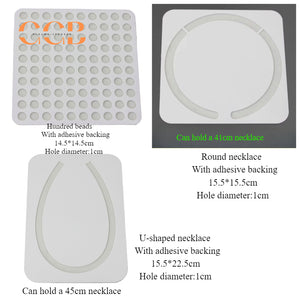 Acrylic pearl display board for loose bead arrangement