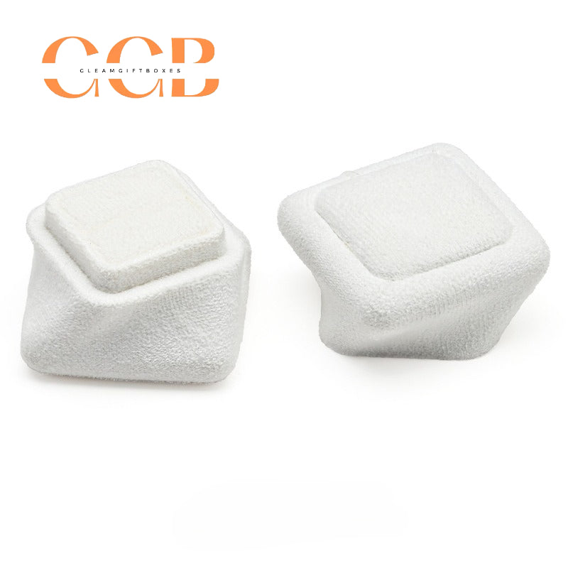 Velvet Ring Box Wedding Proposal Ring Holder Luxury Jewelry Gift Box Vintage Engagement Ring Case Travel Ring Box