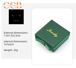 10pcs pink blue green gray jewelry box set, luxury jewelry gift packaging for rings earrings bracelets, multi color jewelry boxes